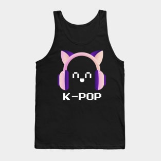 K-Pop Fan Headphones Tank Top